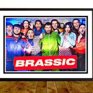 Serial telewizyjny Brassic - plakat w stylu Pop Art Tribute, sztuka ścienna, wystrój domu, prezent dla niego lub dla niej, prezent rękodzielniczy, Vinnie Erin, Funky Art