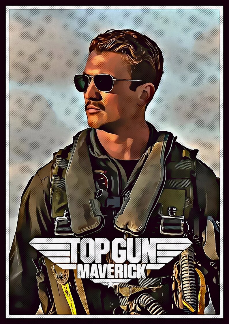 Tom Cruise Top Gun Maverick Poster Miles Teller Poster Glen Etsy
