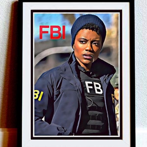 FBI: Shades of Justice in Pop Art Form, Tribute Pop Art Style poster, TV series Fan, Wall Art, Unique Gift, Art, Katherine Renee Kane