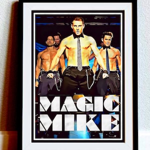 Magic Mike: Cartel tributo a Magic Mike, cartel tributo estilo pop art de Channing Tatum, decoración del hogar, regalo único, cumpleaños, regalo para ella