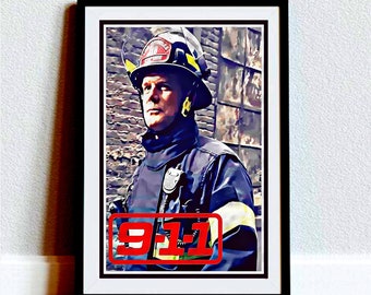 911 emergency cast 9-1-1 Pop Art Funky Style - Athena Bobby Buck, Wall decor, Valentines gift for Him or Her, Birthday Gift, Wall Art, Gifts