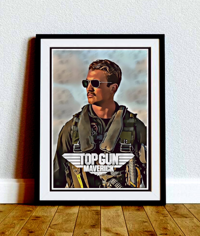 Tom Cruise Top Gun Maverick Poster Miles Teller Poster Glen Etsy
