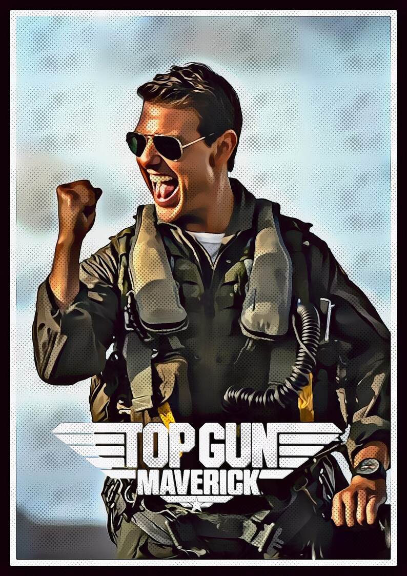 Tom Cruise Top Gun Maverick Poster Miles Teller Poster Glen Etsy