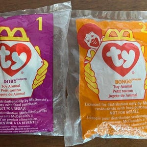 Vintage MCDONALDS Teenie Beanie Babies Set