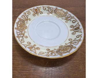 Vintage Noritake Saucer Christmas Ball Pattern 175 Gold Mark - Etsy