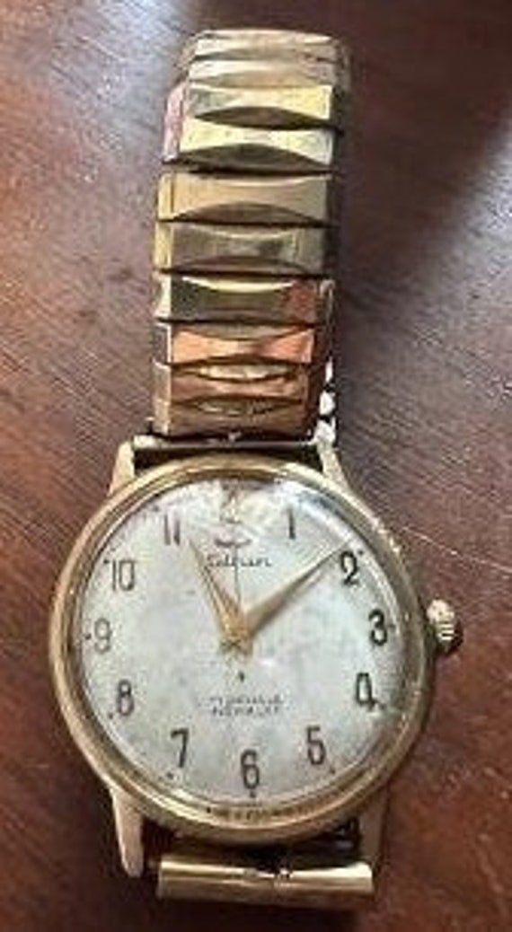 WALTHAM Vintage Men Wrist Watch 25j HGE Top Karat 