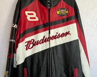 Dale Earnhardt Jr Leather Racing Jacket 