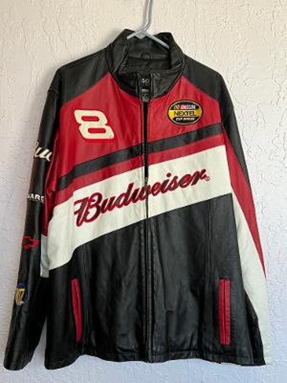 VINTAGE NASCAR DALE EARNHARDT JR #8 BUDWEISER RACING JACKET ...