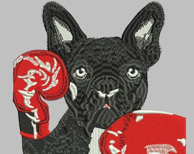 Boxer Dog Instant Download Embroidery Design | Machine Embroidery |Flag| Napkin Embroidery | Rose |6 Formats | Viking | Brother | Boxing