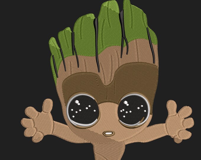 Baby Groot Instant Download Embroidery Design Brother-Viking - PFAFF - Singer - Juki - PES - XXX - Hus - 4 Sizes - Lover Giraffe