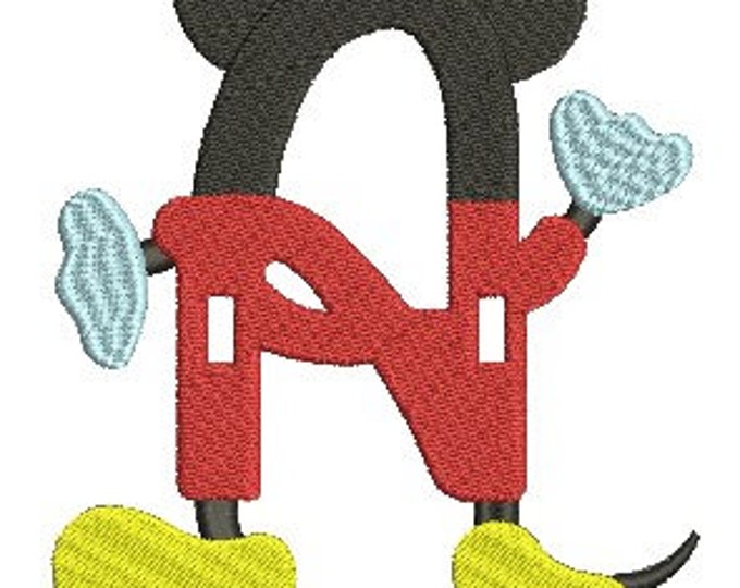 HUGE SALE!!! Character Fonts Instant Download Embroidery Design - You get 2 Sizes 5" and 7" Upper Case and 6 Formats -PES