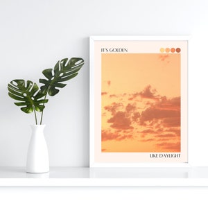 Golden like Daylight digital print download