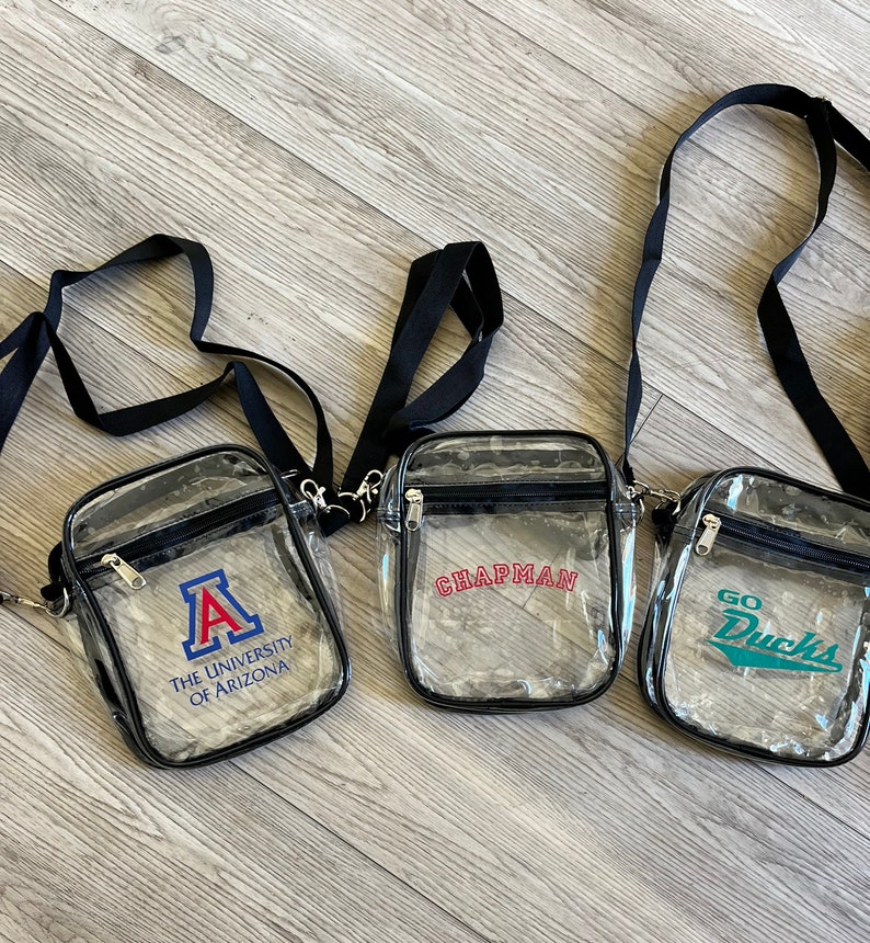 Clear Custom Stadium Approved Crossbody Bag for Gameday and Etsy