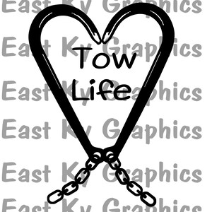 Tow Life J Haken Herz J Kette Wrecker Rollback