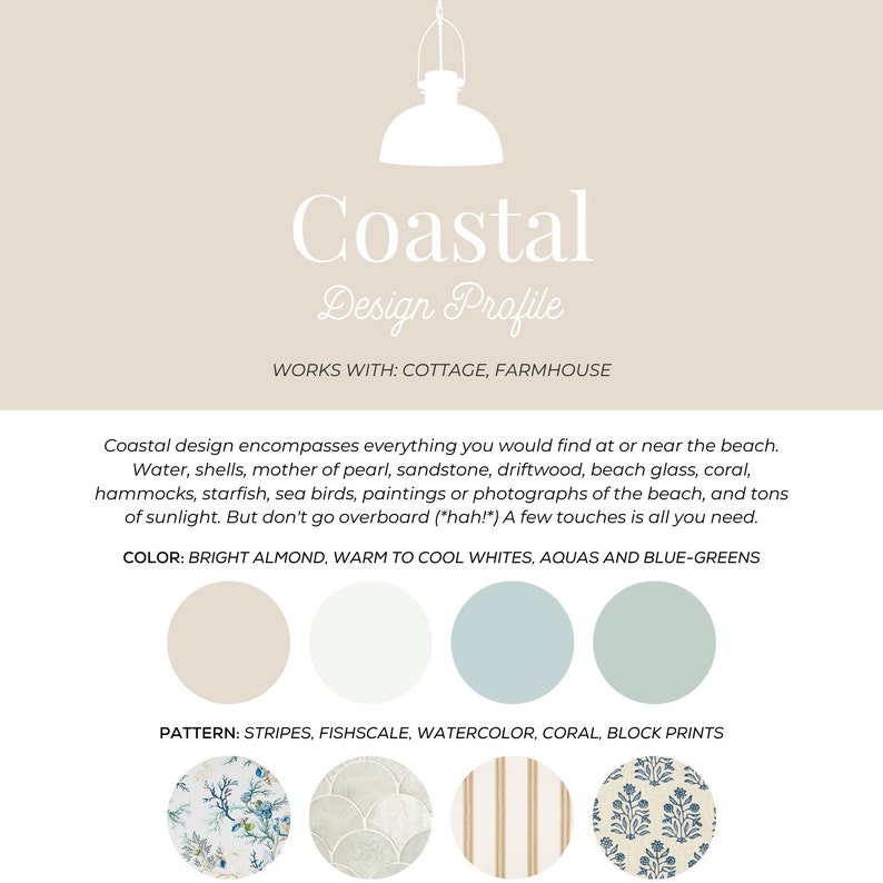 Benjamin Moore Coastal BEACH HOUSE Color Palette With Etsy