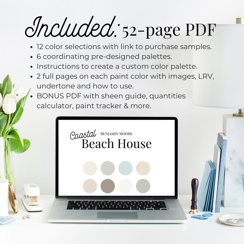 Benjamin Moore Coastal BEACH HOUSE Color Palette With Etsy