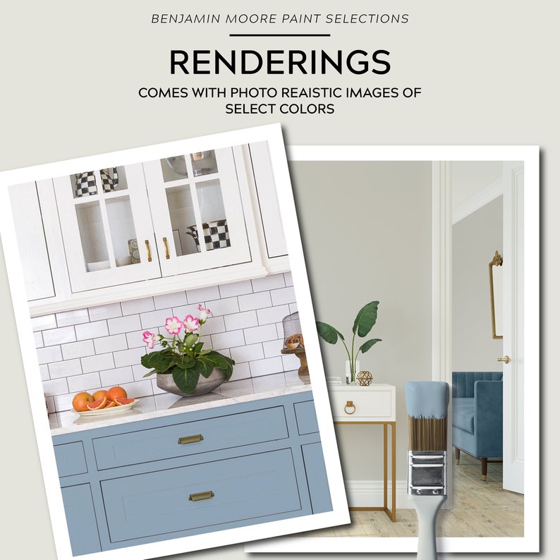 Benjamin Moore FRENCH BLUE Paint Color Palette for Home Etsy Australia