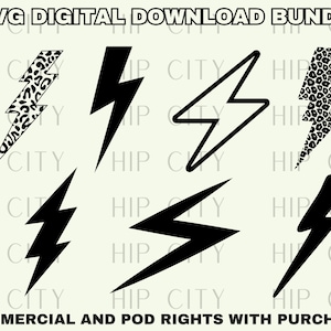 Lightning Bolt SVG Bundle Thunder Cut File SVG Leopard Lightning Bolt SVG Bundle Thunder svg Lightning Bolt Png for sublimation