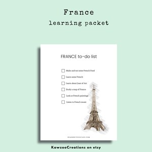 France Learning Packet