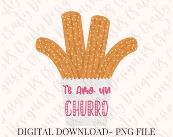 Te amo un Churro PNG