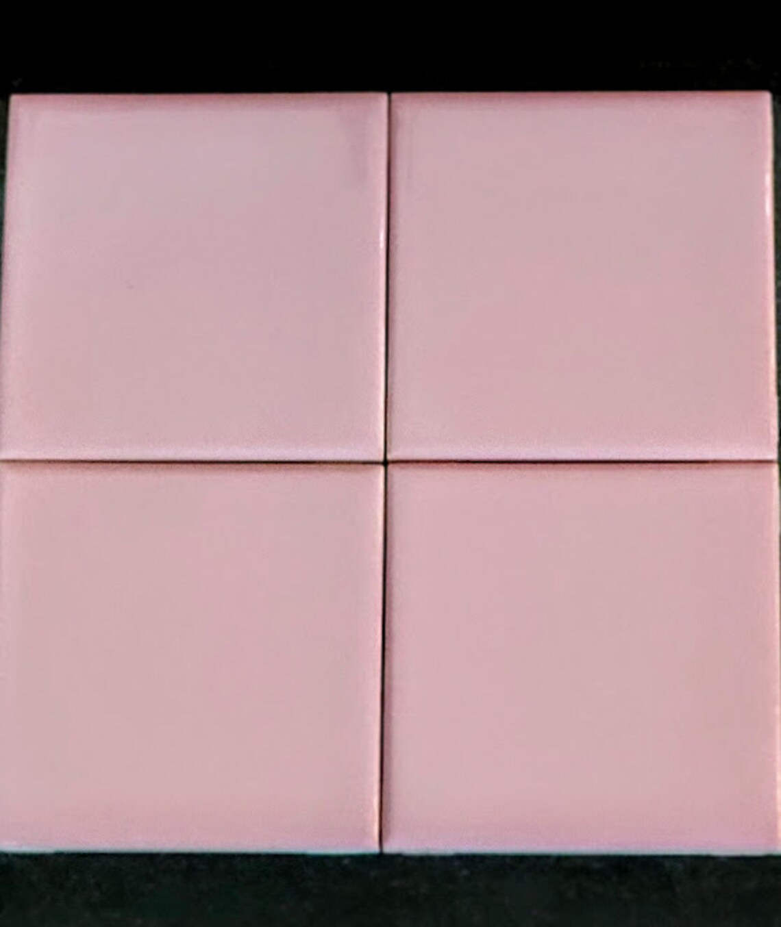 Vintage 4 NOS Crown Pink Ceramic Tiles 4.25 X4.25 1965 Etsy