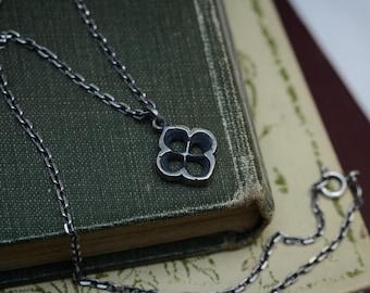Gothic Window Argentium Silver Pendant: Dublin Castle Inspired