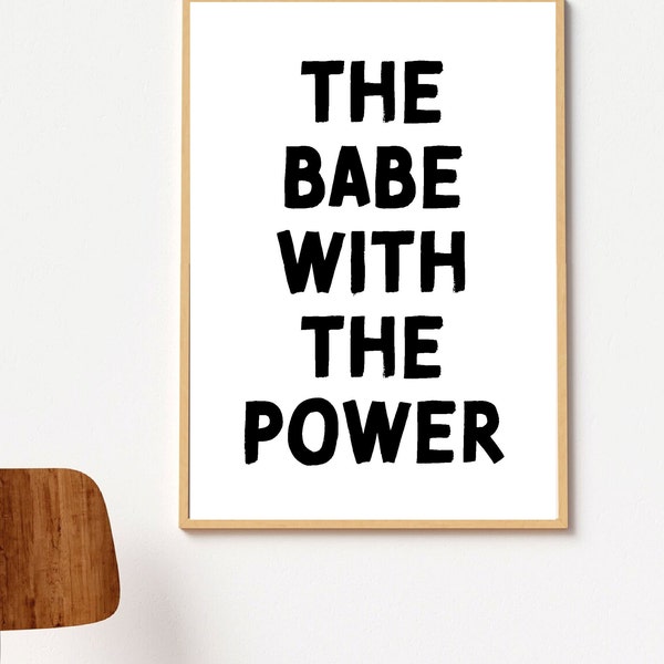 The Labyrinth - The babe with the power - poster print - 80's - Fan - Modern Bowie art Artwork Tribute MOVIE Film