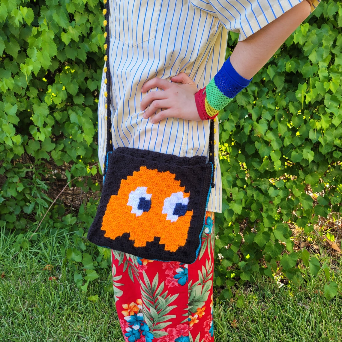 The Pacman Purse Crochet PATTERN Including Crochet Pacman Etsy