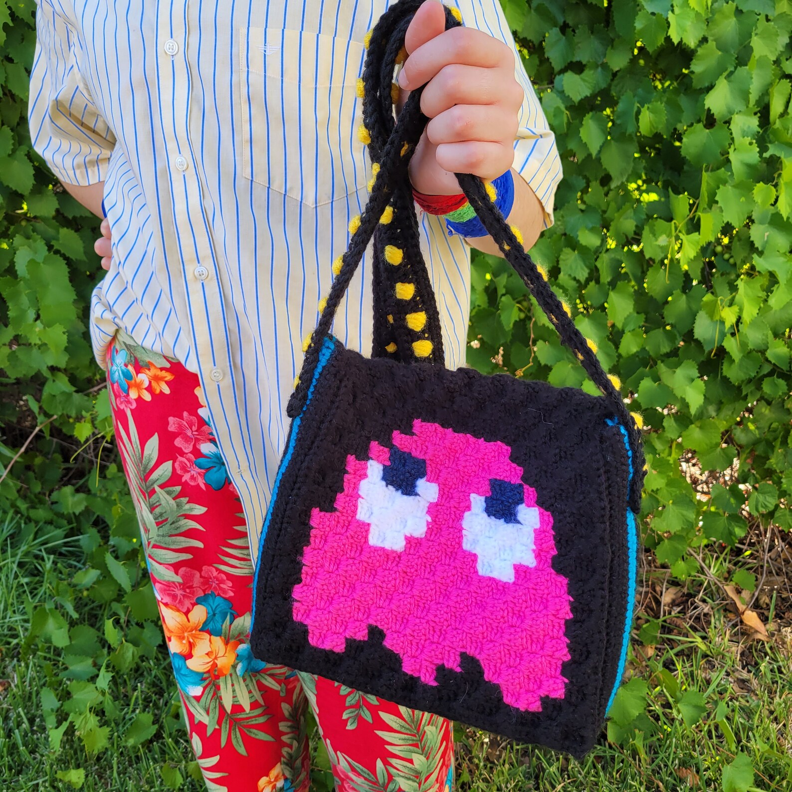 The Pacman Purse Crochet PATTERN Including Crochet Pacman Etsy