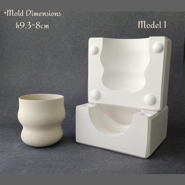 Slip Casting Mold Ceramics And Porcelain,Craft Kit,Plaster Mug,Ceramic Casting,Handmade Mold,Cement Plaster Mould,Concrete Mold