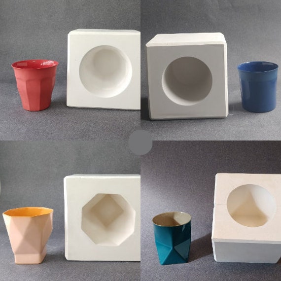 Casting Molds for Ceramic Mugs and Cups, Plaster Moulds for