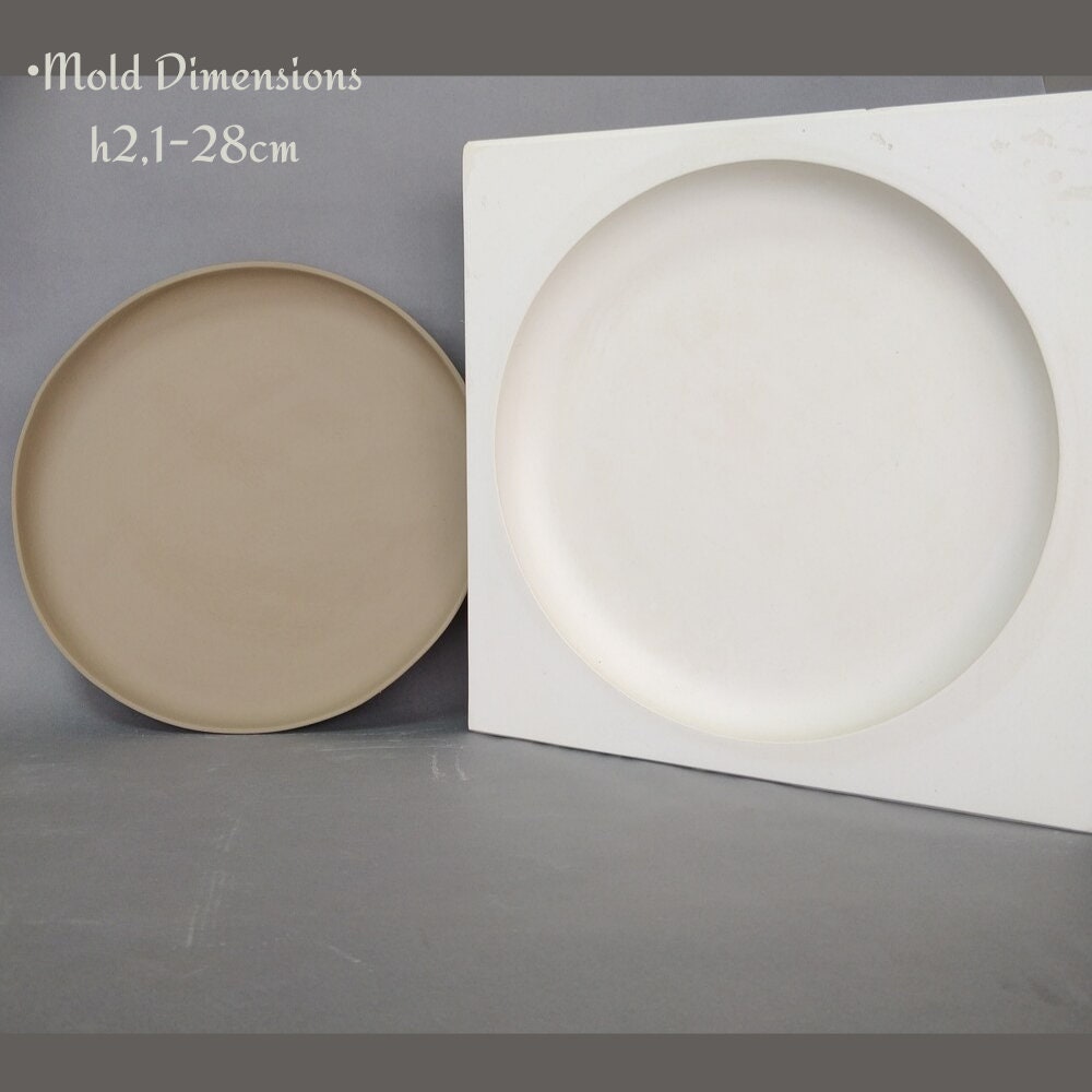 8.25 Salad Plate Mold Plaster Drape Mold for Pottery, Ceramics,  Made-to-order 