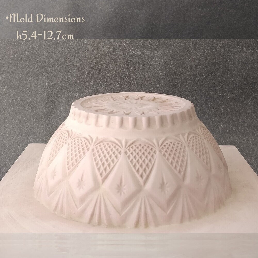 11.5 Serving Bowl Plaster Drape Mold for Pottery, Ceramics, Made-to-order 