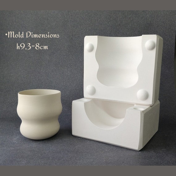 Slip Casting Mold Ceramics,Craft Kit,Plaster Mug,Ceramic Casting,Handmade  Mold,Cement Plaster Mould,Concrete Mold,Gift for him,Mold Set