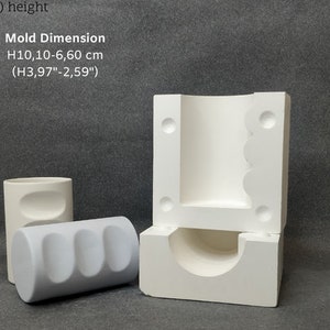 Slip Casting Mold Ceramics,craft Kit,plaster Mug,ceramic Casting,handmade  Mold,cement Plaster Mould,concrete Mold,handle Mold Set, 