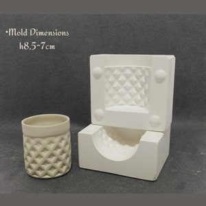 Slip Casting Mold Ceramics,Craft Kit,Plaster Mug,Ceramic Casting,Handmade Mold,Cement Plaster Mould,Concrete Mold,Gift for him,Mold Set,