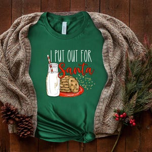 Sweat Père Noël, chemise drôle de père Noël, pull de Noël moche, t-shirts père Noël, chemise de Noël pour la famille, chemise lait et biscuits,