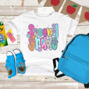 Zweite Klasse zurück zu Schult-shirt, zweite Klasse Lehrer-Hemd, zweite Klasse Hemd, kundenspezifisches Schul-Hemd, Geschenk für Kinder, Geschenk für Lehrer