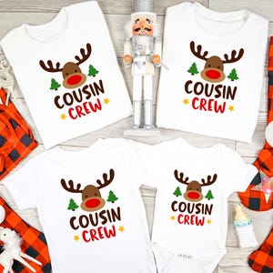 Cousin Crew Weihnachtsshirts, Weihnachten Cousin Passendes Shirt, Familie Matching, Weihnachts Shirt, Cousin Crew Shirt, Familien Urlaub T-Shirts,