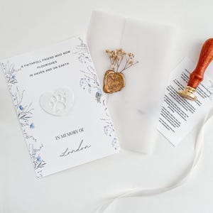 Carte commémorative pour animaux de compagnie à planter, papier ensemencé avec enveloppe postale, cadeau de condoléances pour animaux de compagnie, cartes de deuil pour amoureux des chiens et des chats