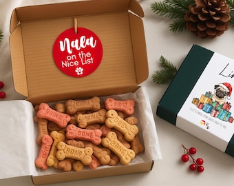 Dog Gift Box Christmas dog box custom dog gift box dogs first christmas dog lover gift box holiday dog treat box personalized dog box