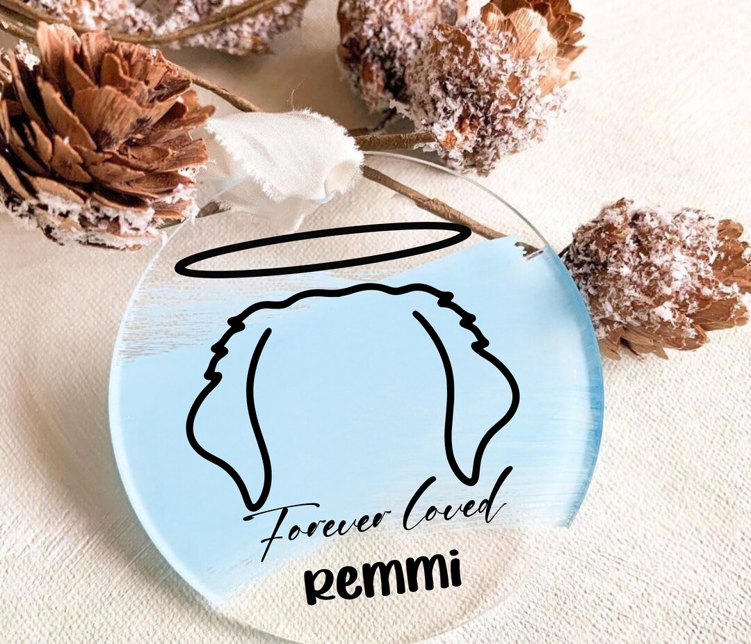 Dog Christmas Ornament Loss of Dog Keepsake Forever Loved Etsy