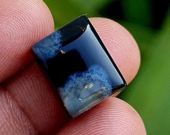 Natural Sulemani Agate Octagon Cabochon, Bi-Color Aqeek Stone 15