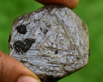 RUBY Raw Crystal -  Record Keeper Purple Amazing Triangle Formation With Sacred Geometry Hexagon Ruby raw 232 Carat