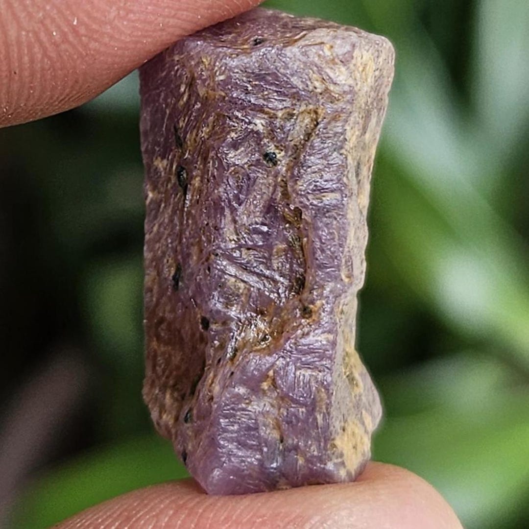 Ruby Stone Stick Purple Ruby Crystal Healing Stick: Natural Raw Ruby Specimen - Etsy