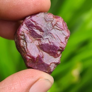 Natural Raw Ruby Crystal Red Gemstone | Uncut Ruby | Untreated Unheated Ruby Corundum Indian Ruby 50 Carat