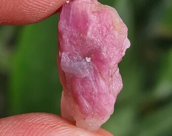 Tiny Rubellite Tourmaline Raw : Healing Crystal Rough 11 CTS Bi- Colour Tourmaline October Birthstone