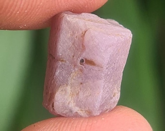 Raw Purple Ruby Hexagon Crystal Healing Triangle Ruby Stone 20ct