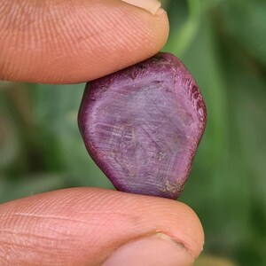 Beautiful Natural Silk Ruby Raw | Star Ruby Rough, Healing Crystal Ruby | Ruby Corundum Loose Gemstone