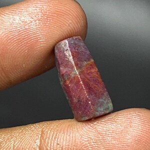 Natural Ruby Corundum Chunk: Karnataka Ruby Raw Crystal 11 Ct